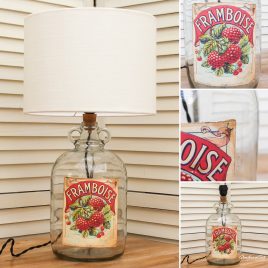 Framboise Bottle Lamp