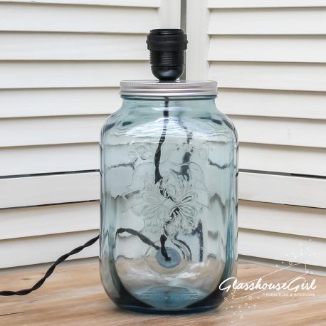 Glasshouse Girl Blue Drinks Dispenser-Lamp