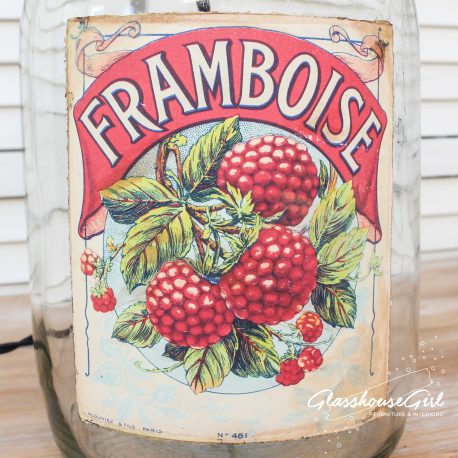 Glasshouse Girl Framboise Bottle Lamp