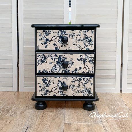 glasshouse-girl-dalston-rose-floral-roses-cream-black-upcycled-pine-bedside-table-1