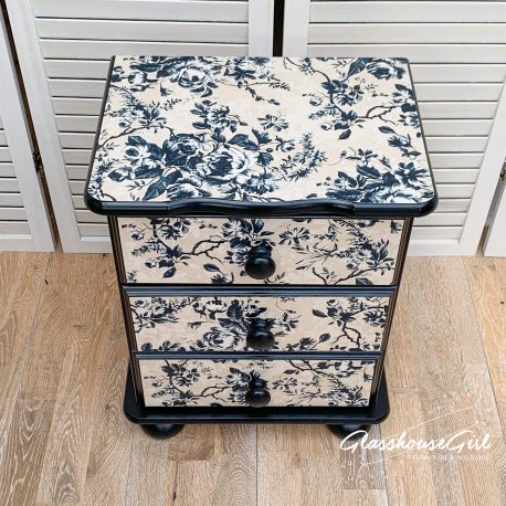 glasshouse-girl-dalston-rose-floral-roses-cream-black-upcycled-pine-bedside-table-2