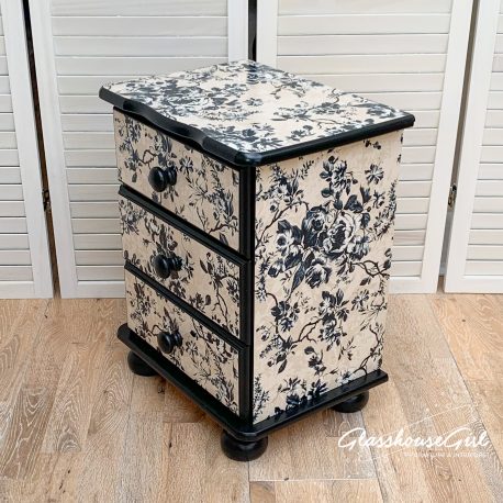 glasshouse-girl-dalston-rose-floral-roses-cream-black-upcycled-pine-bedside-table-3