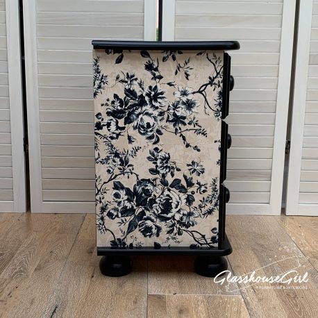 glasshouse-girl-dalston-rose-floral-roses-cream-black-upcycled-pine-bedside-table-6