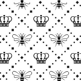 “Queen Bee Lattice” Stencil – A3
