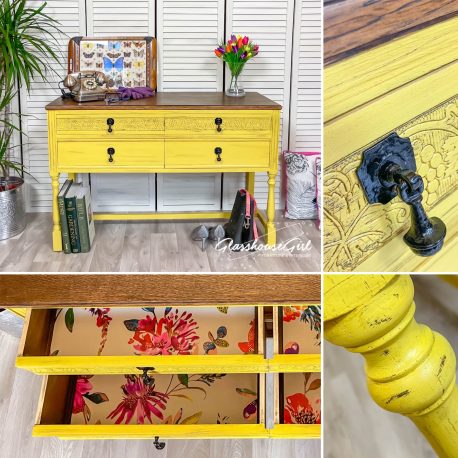 glasshouse-girl-small-yellow-farmhouse-vintage-distressed-sideboard-hall-table-storage